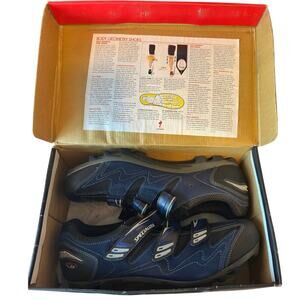 NIB Body Geometry Sport MTB Specialized Cycling Shoes Size 13 Men’s Navy Velcro